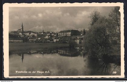 AK Waidhofen an der Thaya, Teilansicht mit Kirche