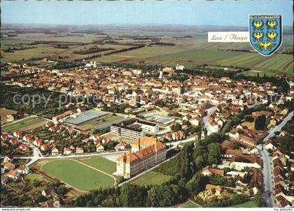 Laa Thaya Fliegeraufnahme mit Stadtmauer und Wasserburg