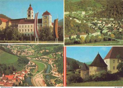 Lilienfeld Niederoesterreich AT Zisterzienserstift Blick gegen Marktl Stangental