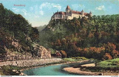 Rosenburg Burg Rosenburg-Mold Waldviertel AT Panorama Blick zur Burg