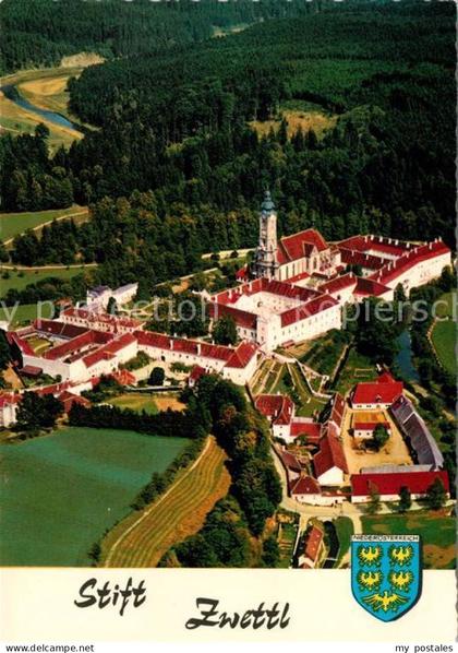 Zwettl-Niederoesterreich Fliegeraufnahme Zisterzienserstift