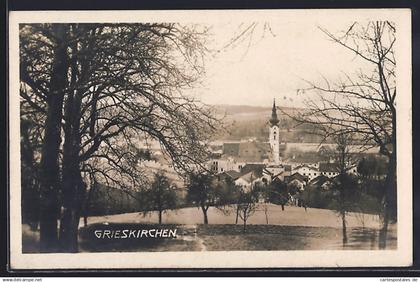 AK Grieskirchen, Teilansicht mit Kirche