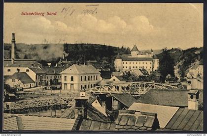 AK Schwertberg, Sand, Schloss mit Brücke