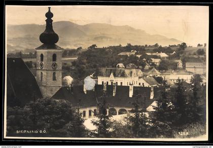 AK Sierning /O. Ö., Teilansicht mit Kirche