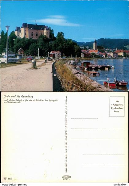 Ansichtskarte Grein Ortsansicht Grein und die Greinburg 1970