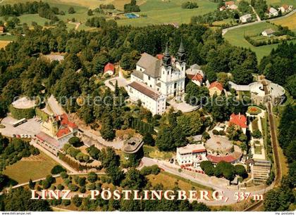 Linz Donau Fliegeraufnahme Linz-Poestlingberg m. Grottenbahn im Festungsturm