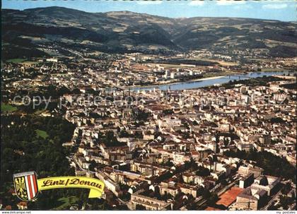 Linz Donau Fliegeraufnahme mit Urfahr