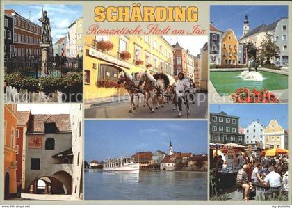 Schaerding am Inn Georgbrunnen Wassertor Innschiff