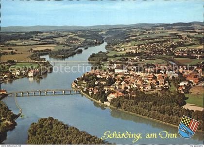 Schaerding Fliegeraufnahme mit Inn