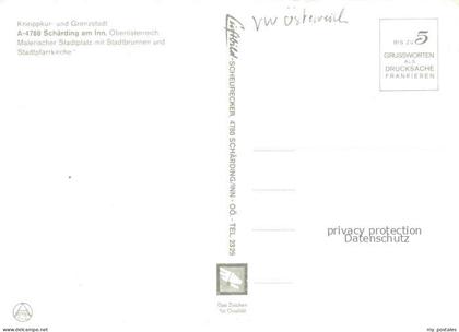 Schaerding Schaerding Inn AT Stadtplatz mit Stadtbrunnen und Stadtpfarrkirche