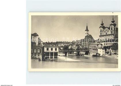 Steyr Enns Oberoesterreich Zusammenfluss von Enns und Steyr Kirche