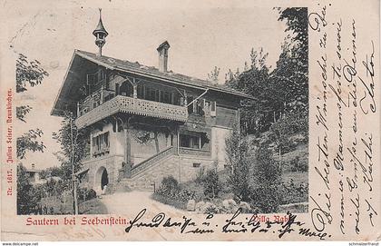 AK Sautern Villa Rabo Raba ? a Seebenstein Schiltern Pitten Bad Erlach Neunkirchen Wiener Neustadt NÖ Niederösterreich