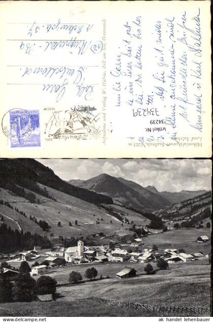 734239 Saalbach Saalbach-Hinterglemm Ansicht mit Kirche