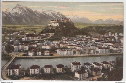 (114087) AK Salzburg, Stadt mit Festung Hohensalzburg, um 1906