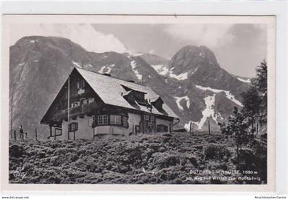 39022044 - Fotokarte von Werfen. Ostpreussenhuette am Weg von Werfen zum Hochkoenig gelaufen am 28.08.1952. Gute Erhalt