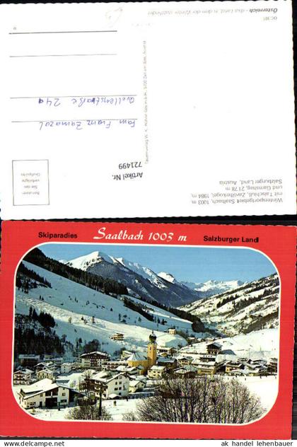 721499 Saalbach Saalbach-Hinterglemm Bez. Zell am See