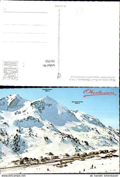 721753 Obertauern Obertauern Bez. St. Johann im Pongau