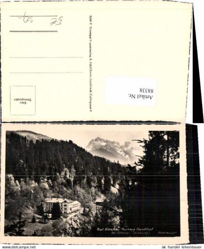 88338,Bad Abtenau Kurhaus Handlhof b. Abtenau