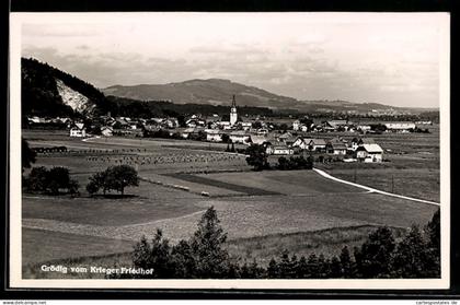 AK Grödig, Blick vom Kriegerfriedhof