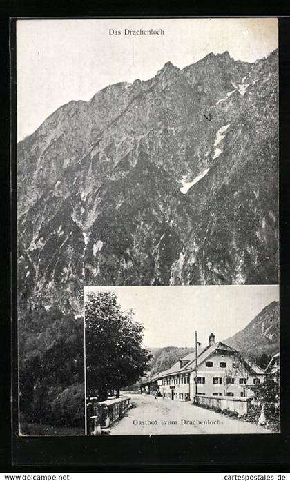 AK Grödig, Gasthof zum Drachenloch