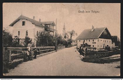 AK Thalgau, Strassenpartie mit Kirche