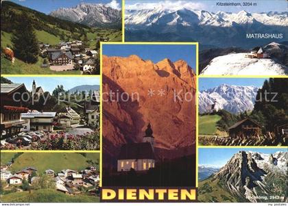 Dienten Hochkoenig Gebirgspanorama Matrashaus Berghuette Alpengluehen