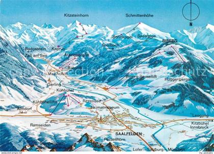 Kaprun Saalfelden Kitzsteinhorn Pistenplan