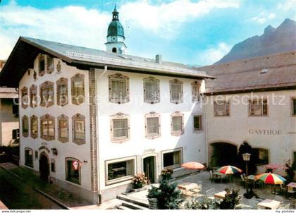 Kuchl Gasthof Goldene Stiege Restaurant Terrasse