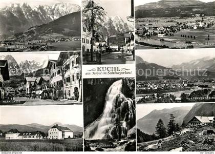 Kuchl mit Hohem Goell Schlenken Marktgasse Tennengebirge Wasserfall Jochalm