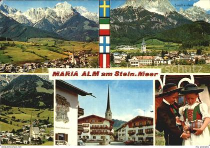 Maria Alm Steinernen Meer Saalfelden Kirche Trachtenkinder