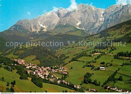 Muehlbach Hochkoenig Bergdorf am Fusse des Hochkoenigs Fliegeraufnahme