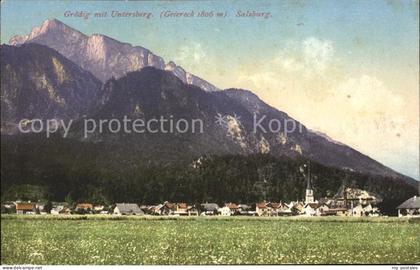 Salzburg Oesterreich Groedig mit Untersberg Geiereck