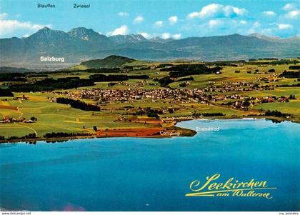 Seekirchen Wallersee AT Fliegeraufnahme mit Staufen und Zwiesel