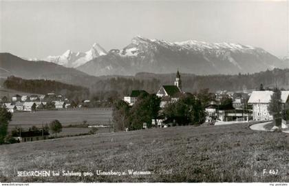 Seekirchen Wallersee AT mit Untersberg und Watzmann