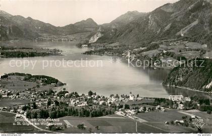 Strobl Wolfgangsee mit St Gilgen Fliegeraufnahme