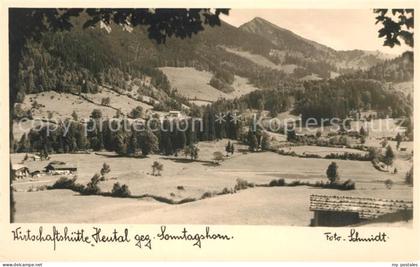 Unken Alpenwirtschaft Heutal mit Sonntagshorn