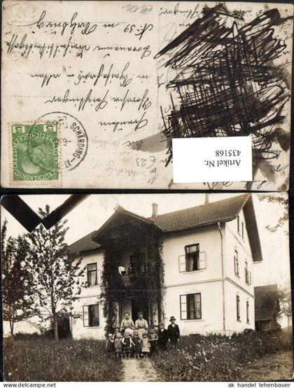 435168,Foto AK Schärding am Inn Familie Feichtinger Haus Bahnpost Schärding – Attnang