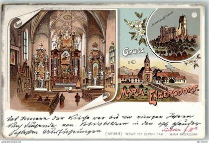 2340 Maria Enzersdorf Lithographie Schloss Liechtenstein - 13479484
