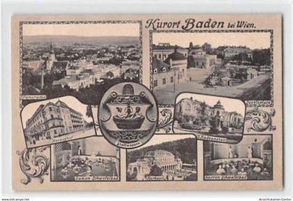 39121625 - Baden bei Wien mit Herzoghof und Josefsplatz ungelaufen  Gute Erhaltung.