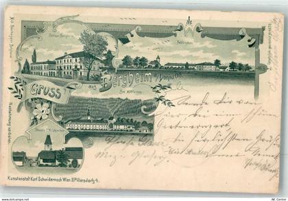 4101 Bergheim 1901 Lithographie Schloss Bergheim Feldkirchen - 13623444