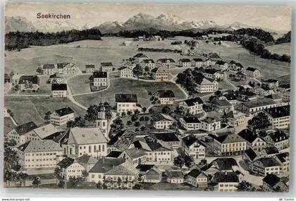 5201 Seekirchen am Wallersee 1915 - Eisenbahn Kirche - 13623416
