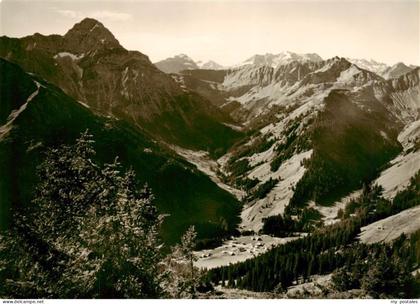 Baad-Mittelberg Kleinwalsertal AT Panorama Kleinwalsertal Alpen