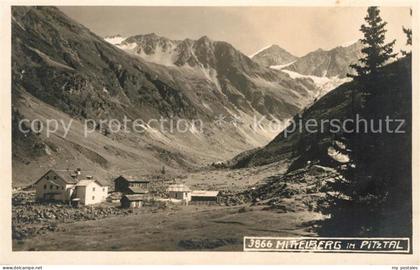 Mittelberg Pitztal Tirol Landschaftspanorama Alpen
