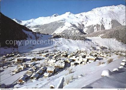 Nauders Tirol am Reschenpass Fliegeraufnahme