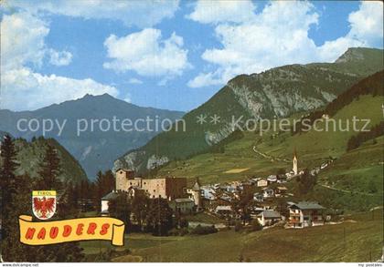 Nauders Tirol mit Schloss Naudersberg