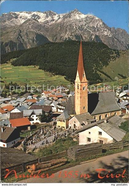 Nauders Tirol Ortsansicht mit Kirche Alpenpanorama