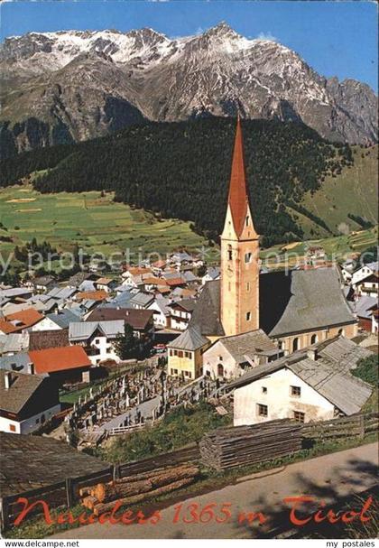 Nauders Tirol Ortsblick mit Kirche