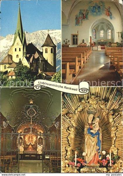 Rankweil Vorarlberg Liebfrauenkirche gegen Schweizer Hauptschiff Gnadenkapelle