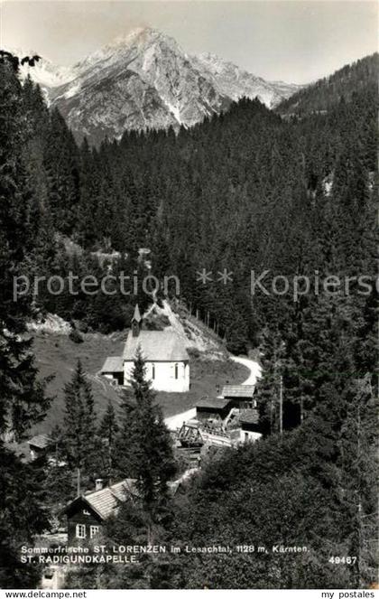 St Lorenzen Lesachtal St Radigundkapelle Sommerfrische Alpen