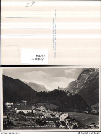 232970,Markt Werfen Totale m. Festung Hohen-Werfen